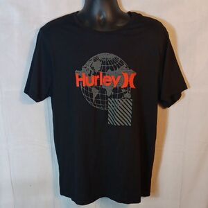 Hurley Black Globe Graphic Tee